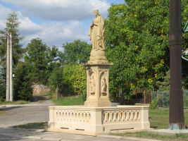 Socha Panny Marie po&nbsp;opravě