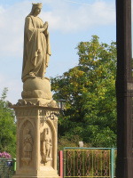 Socha Panny Marie po&nbsp;opravě