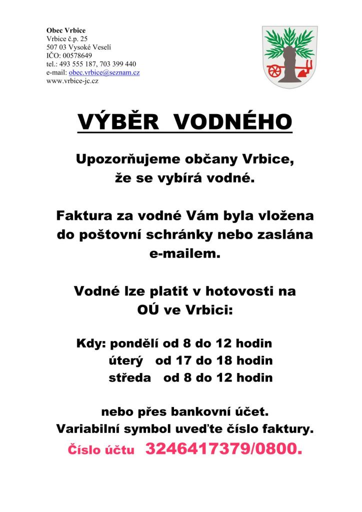Výběr vodného